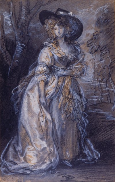 Study of a Lady by Thomas Gainsborough